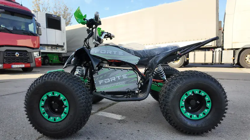 Электроквадроцикл Forte ATV1000I (1500W) Черно-Зеленый, фото фото 6