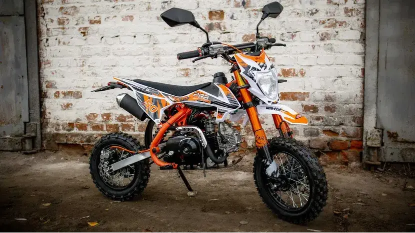 Пітбайк PRB GECKO 110E (Жовтий) колеса 12/10 фото 2 купити в Україні