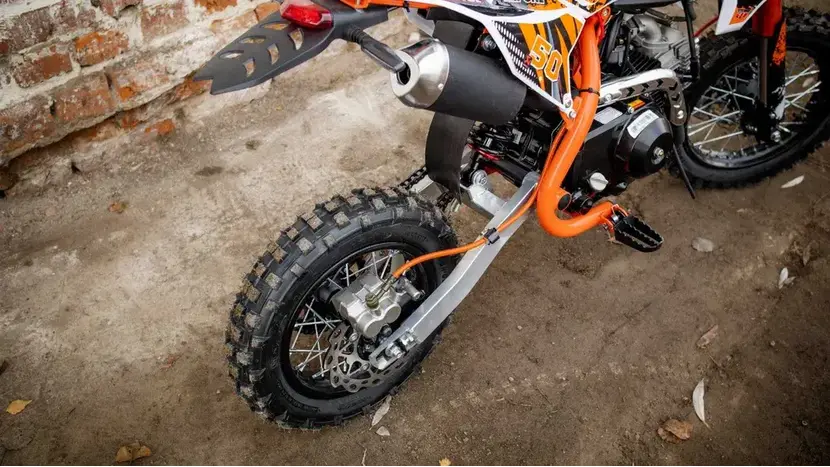 Пітбайк PRB GECKO 110E (Жовтий) колеса 12/10 фото 4 купити в Україні