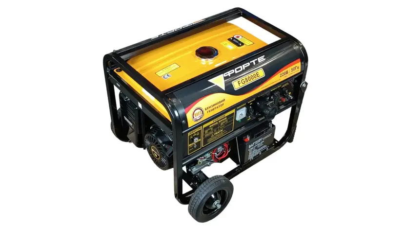 Бензиновый генератор Forte FG8000E, однофазный (230 В), 6.5 кВт, фото фото 2