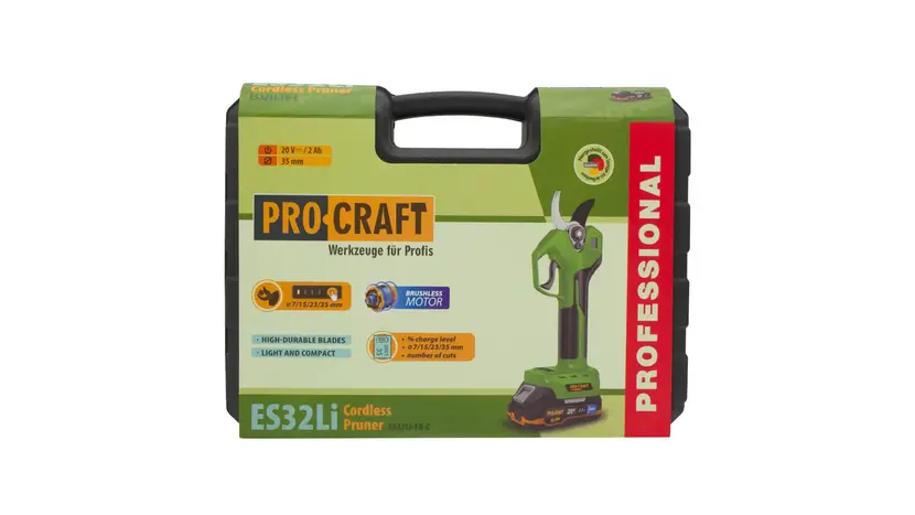 Секатор аккумуляторный Pro Craft ES-32 Li АКБ+ЗУ Кейс, фото фото 10