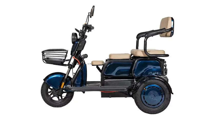 Электроскутер Atlas Elegant Trike 800W Cyan Blue, фото фото 4