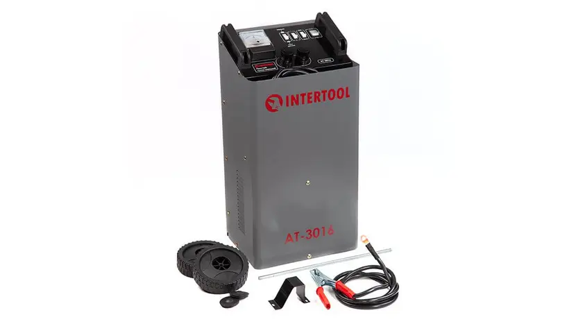 Пускозарядное устройство INTERTOOL AT-3016 12/24 В, зарядка 50/75 А, пуск 300 А, 20-600 Ач, фото фото 7