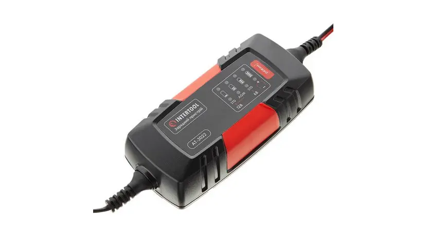 Зарядное устройство INTERTOOL AT-3022 6/12 В, 2 А, 1.2 - 60 Ач, фото фото 3