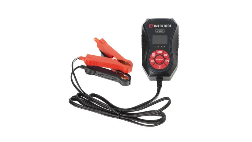 Зарядное устройство INTERTOOL AT-3027 6/12 В, 1.5 А, 1.2-40 Ач, фото фото 2