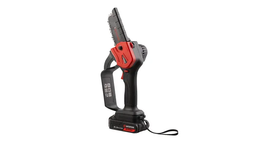 Минипила цепная аккумуляторная INTERTOOL STORM WT-9109 20 В, фото фото 8