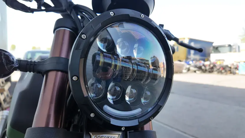 Мотоцикл FORTE FT-250F6 Scrambler (Чорно-зелений) фото 6 купити в Україні