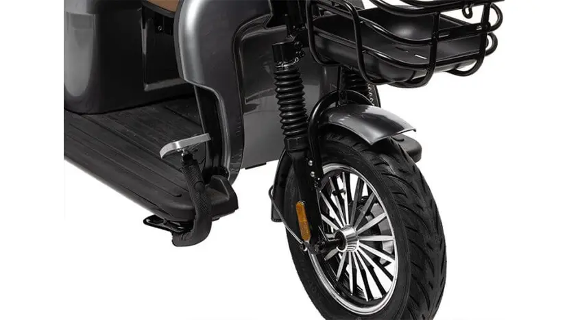 Электротрайк Crosser TR4 Vagon (трехколесный электроскутер) черный 1000w, фото фото 11