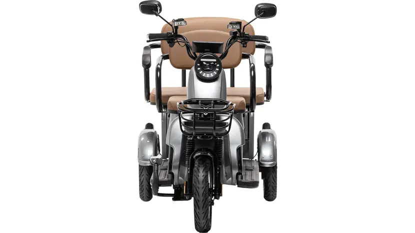 Электротрайк Crosser TR4 Vagon (трехколесный электроскутер) черный 1000w, фото фото 9