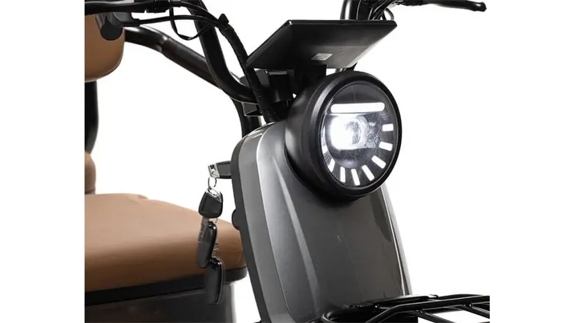 Электротрайк Crosser TR4 Vagon (трехколесный электроскутер) черный 1000w, фото фото 10