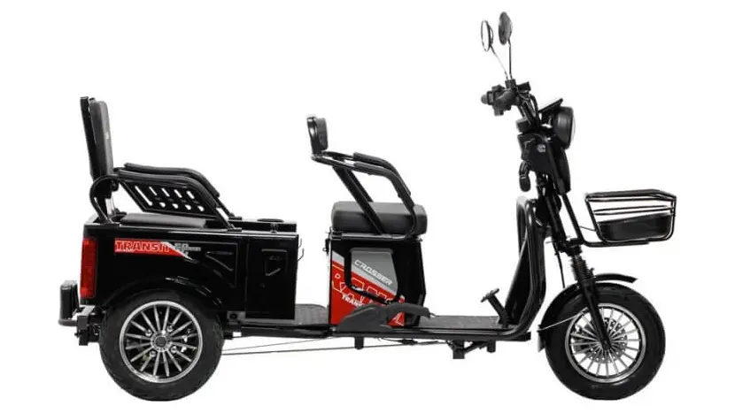 Електротрайк Crosser TR5 Transit (триколісний електроскутер) синій 1500w фото 5 купити в Україні