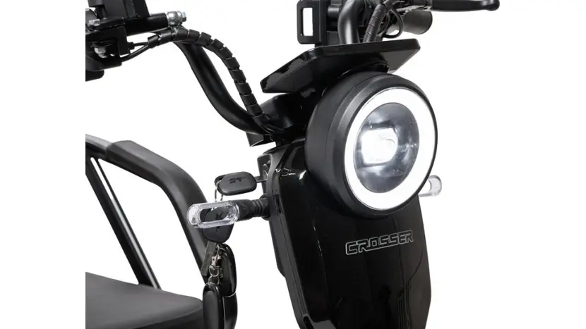 Електротрайк Crosser TR5 Transit (триколісний електроскутер) чорний 1500w, фото фото 10
