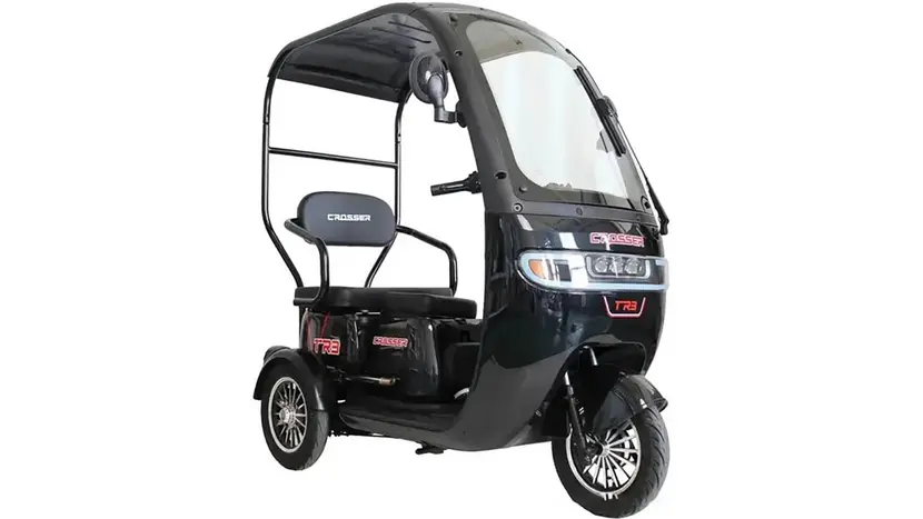 Електротрайк Crosser TR3 (триколісний електроскутер) чорний 800w фото 2 купити в Україні
