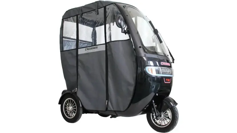 Електротрайк Crosser TR3 (триколісний електроскутер) сірий 800w фото 4 купити в Україні