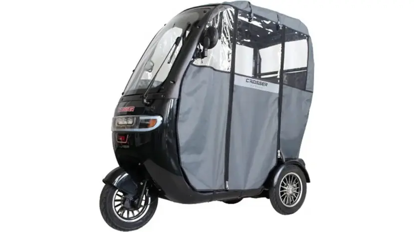 Електротрайк Crosser TR3 (триколісний електроскутер) сірий 800w фото 5 купити в Україні