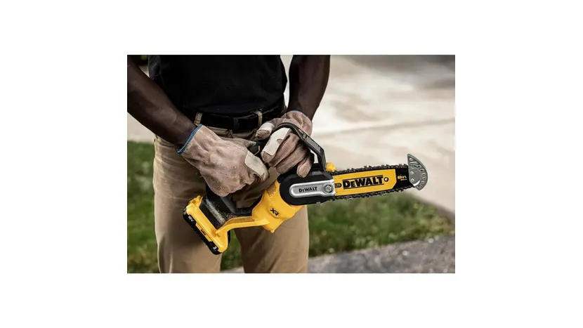 Мини-пила цепная аккумуляторная DeWALT DCMPS520P1, фото фото 5