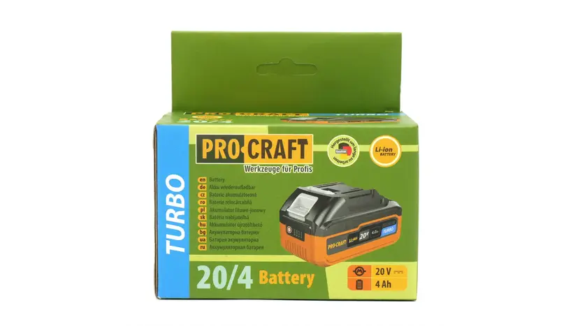 Акумуляторна батарея ProCraft 20/4 TURBO 20V 4Ah фото 11 купити в Україні