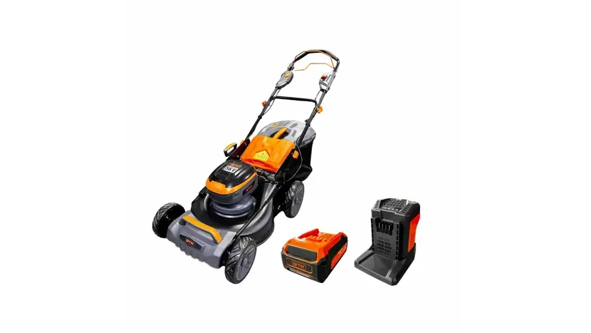 Газонокосарка акумуляторна GTM LM56/480SP-V KIT фото 2 купити в Україні
