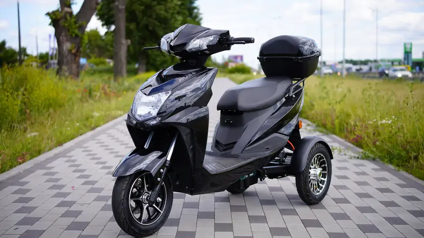 Електроскутер Atlas Falcon Trike Box 1500W Black фото 5 купити в Україні