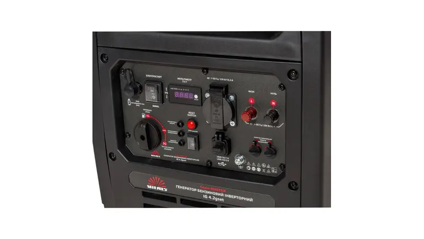 Генератор бензиновий інверторний Vitals Master IG 4.2gset, однофазний (230 В), 4.5 кВт фото 10 купити в Україні