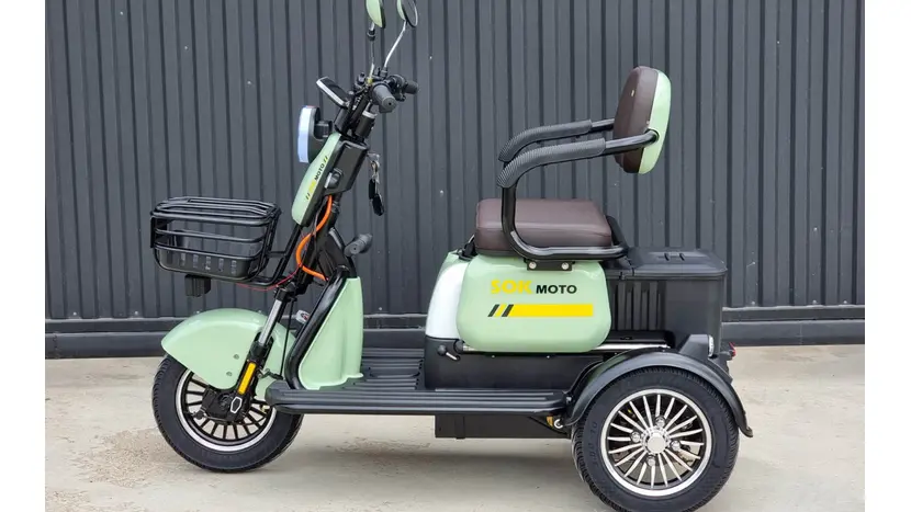 Электротрицикл трехколесный SOKMOTO X3 PRO 2025 1500W (Светло-зеленый), фото фото 2