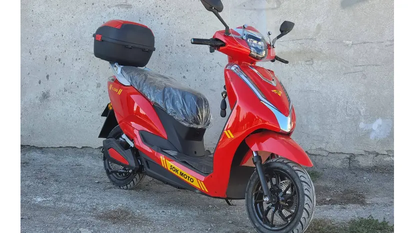 Электроскутер SOKMOTO E-Lead 2000W (Красный), фото фото 3