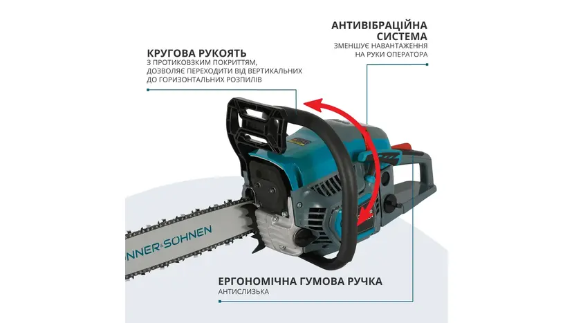 Бензопила Könner&Söhnen KS CS21G-16 фото 11 купити в Україні