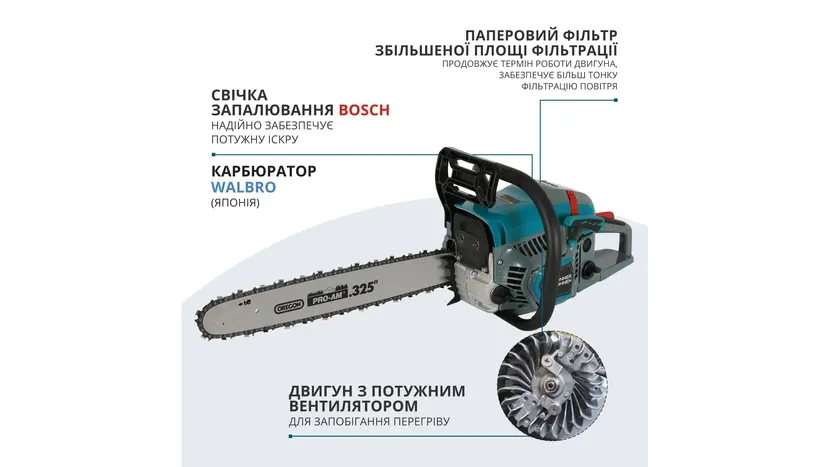 Бензопила Könner&Söhnen KS CS31G-20-1 фото 7 купити в Україні