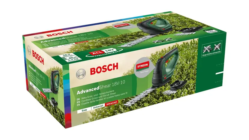 Ножницы для травы аккумуляторные Bosch AdvancedShear 18V-10 + насадка кусторез (0.600.857.001), фото фото 3