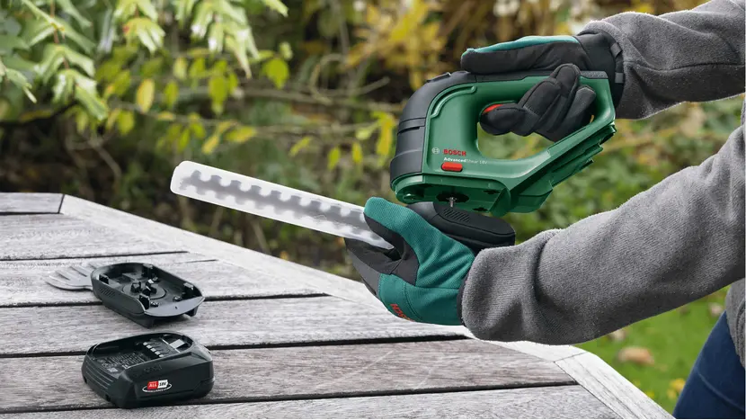 Ножницы для травы аккумуляторные Bosch AdvancedShear 18V-10 + насадка кусторез (0.600.857.000), фото фото 13