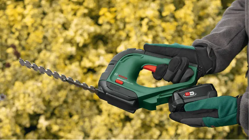Ножницы для травы аккумуляторные Bosch AdvancedShear 18V-10 + насадка кусторез (0.600.857.000), фото фото 14