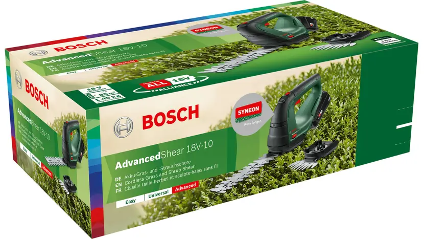 Ножницы для травы аккумуляторные Bosch AdvancedShear 18V-10 + насадка кусторез (0.600.857.000), фото фото 8
