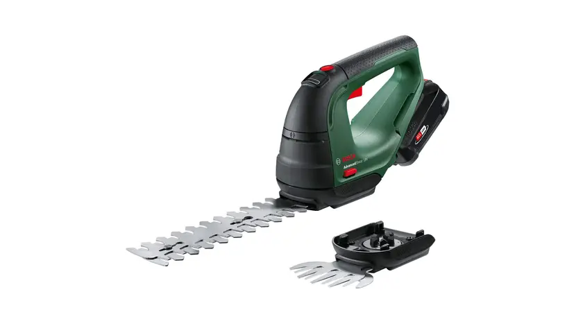 Ножницы для травы аккумуляторные Bosch AdvancedShear 18V-10 + насадка кусторез (0.600.857.000), фото фото 2