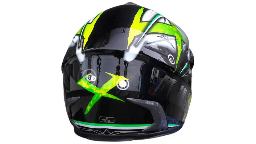 Мотошлем FXW HF-122 solid green (Розмір S) закритий шолом iнтеграл фото 2 купити в Україні