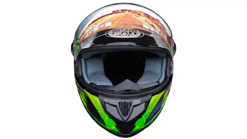Мотошлем FXW HF-122 solid green (Розмір S) закритий шолом iнтеграл фото 4 купити в Україні