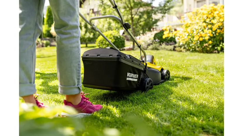 Газонокосилка аккумуляторная Karcher LMO 2-18 Battery с АКБ и ЗП, фото фото 8