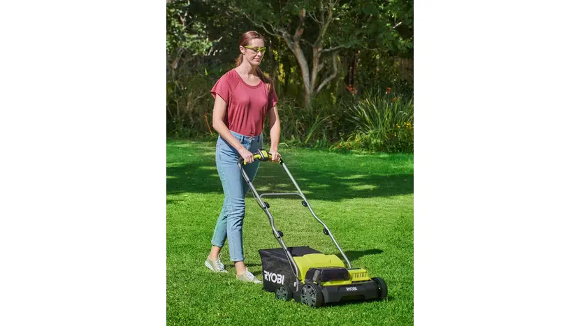 Аератор-скарифікатор акумуляторний Ryobi ONE+ RY18SFX35A-240 з АКБ та ЗП фото 5 купити в Україні