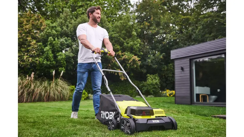 Аератор-скарифікатор акумуляторний Ryobi ONE+ RY18SFX35A-240 з АКБ та ЗП фото 3 купити в Україні