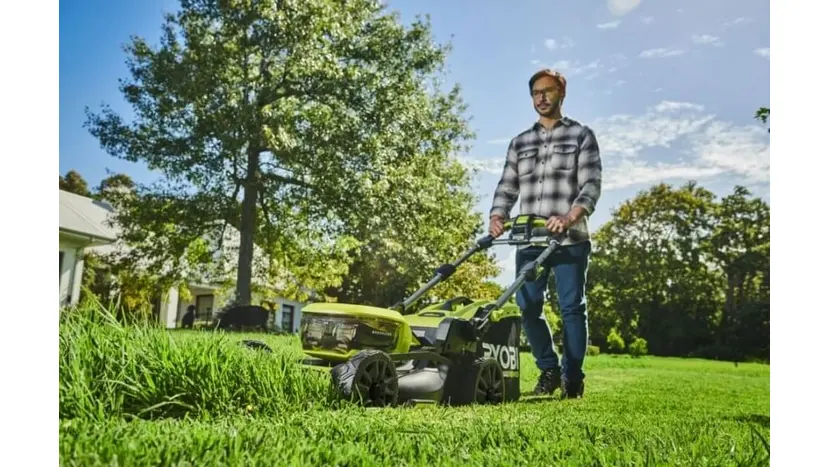 Газонокосарка акумуляторна Ryobi Max Power RY36LMX46A-150 з АКБ та ЗП фото 2 купити в Україні