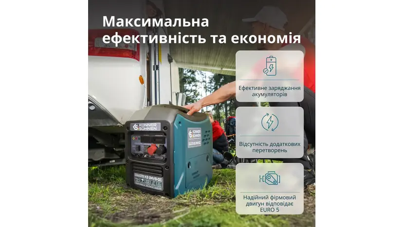 Генератор постоянного напряжения Könner&Söhnen KS 24VS‑DC, однофазный (230 В), 1.8 кВт, фото фото 6