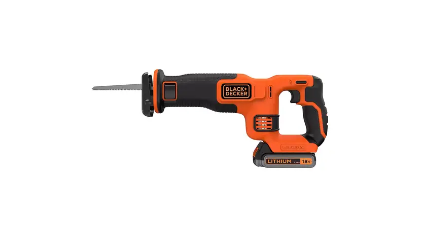 Пила сабельная аккумуляторная BLACK+DECKER BDCR18E1 с АКБ и ЗП, фото фото 2