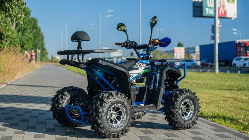 Електроквадроцикл EXDRIVE TURBO 1500W 60V (blue), фото фото 3