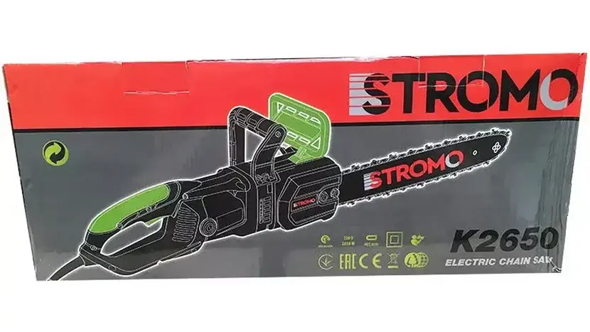 Пила ланцюгова електрична STROMO K-2650 фото 4 купити в Україні