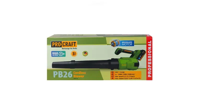 Повітродувка акумуляторна ProCraft PB-26 без АКБ + ЗП фото 4 купити в Україні