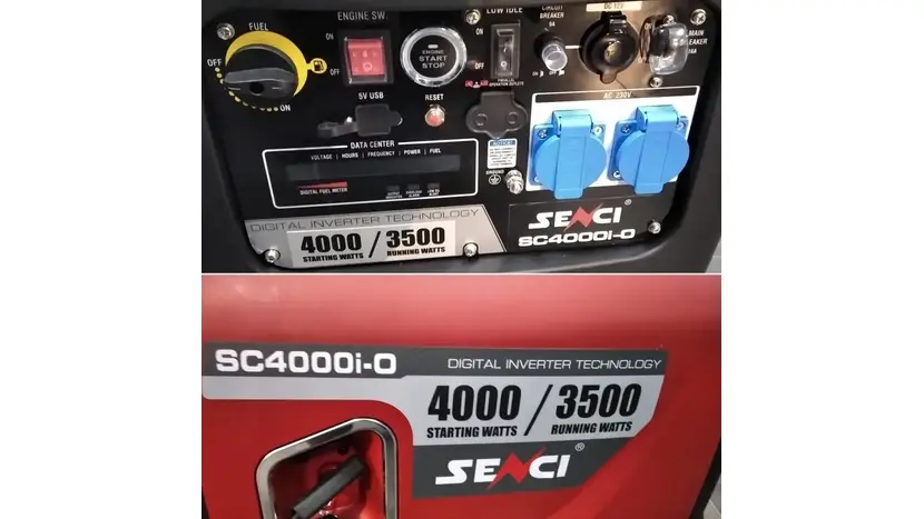 Генератор (газ/бензин) SENCI SC 4000 i ED-O 3,5/3,8 кВт, однофазный (230 В), 4 кВт, фото фото 8