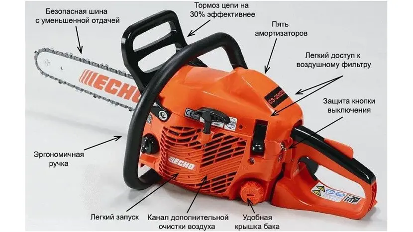 Бензопила Echo CS-352ES/35PS с режущей системой Power Sharp, фото фото 3