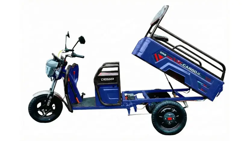 Электротрицикл грузовой CROSSER CARGO 16 (2000W) 60V 45Ah синий, фото фото 2