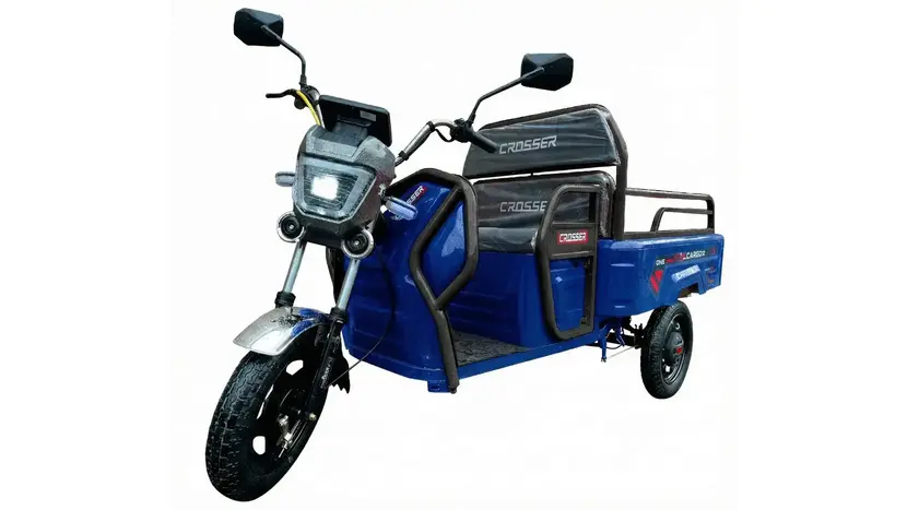 Электротрицикл грузовой CROSSER CARGO 16 (2000W) 60V 45Ah синий, фото фото 3
