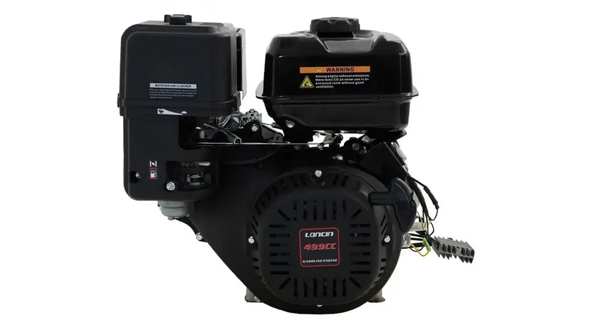 Двигун Loncin H500FD, 22 к.с., бензиновий, вал 25 мм (шпонка), електростартер фото 7 купити в Україні