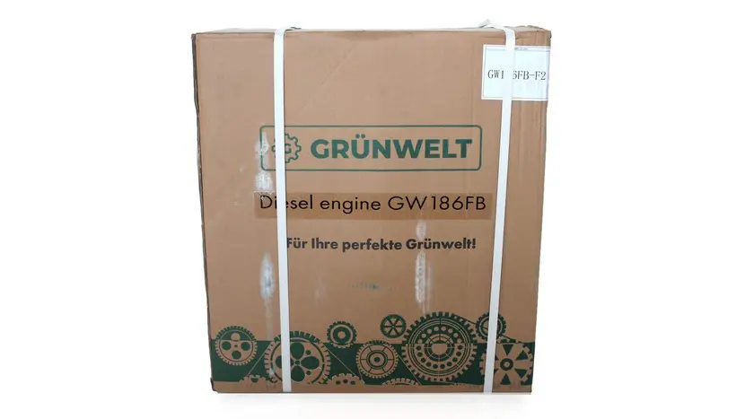 Двигатель Grunwelt GW186FB-F2 дизельный 9.5 л.с. вал 25.40 мм.- шпоночный, фото фото 3